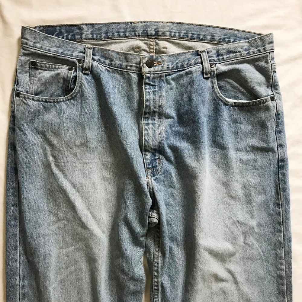 Arizona Mens size 40 X 32 Relaxed Light Wash Jeans - Picture 2 of 8